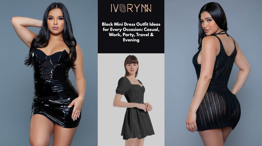Black Mini Dress Outfit Ideas for Every Occasion: Casual, Work, Party, Travel & Evening - IVORYNN