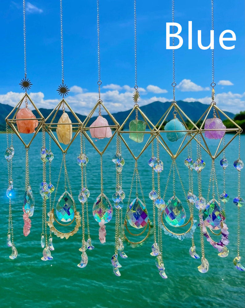 Crystal Hanging Sun Catcher Aurora Gem Prism