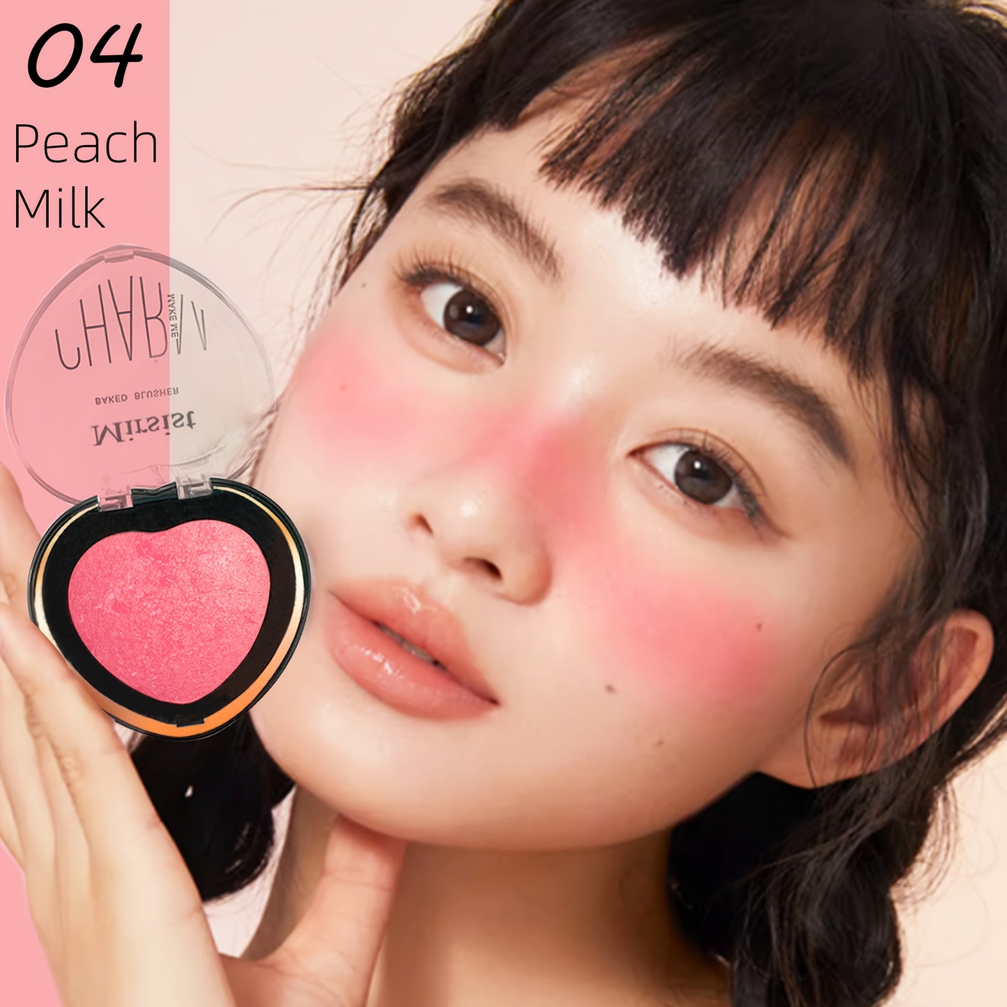 Heart Shaped luxury Soft Blush