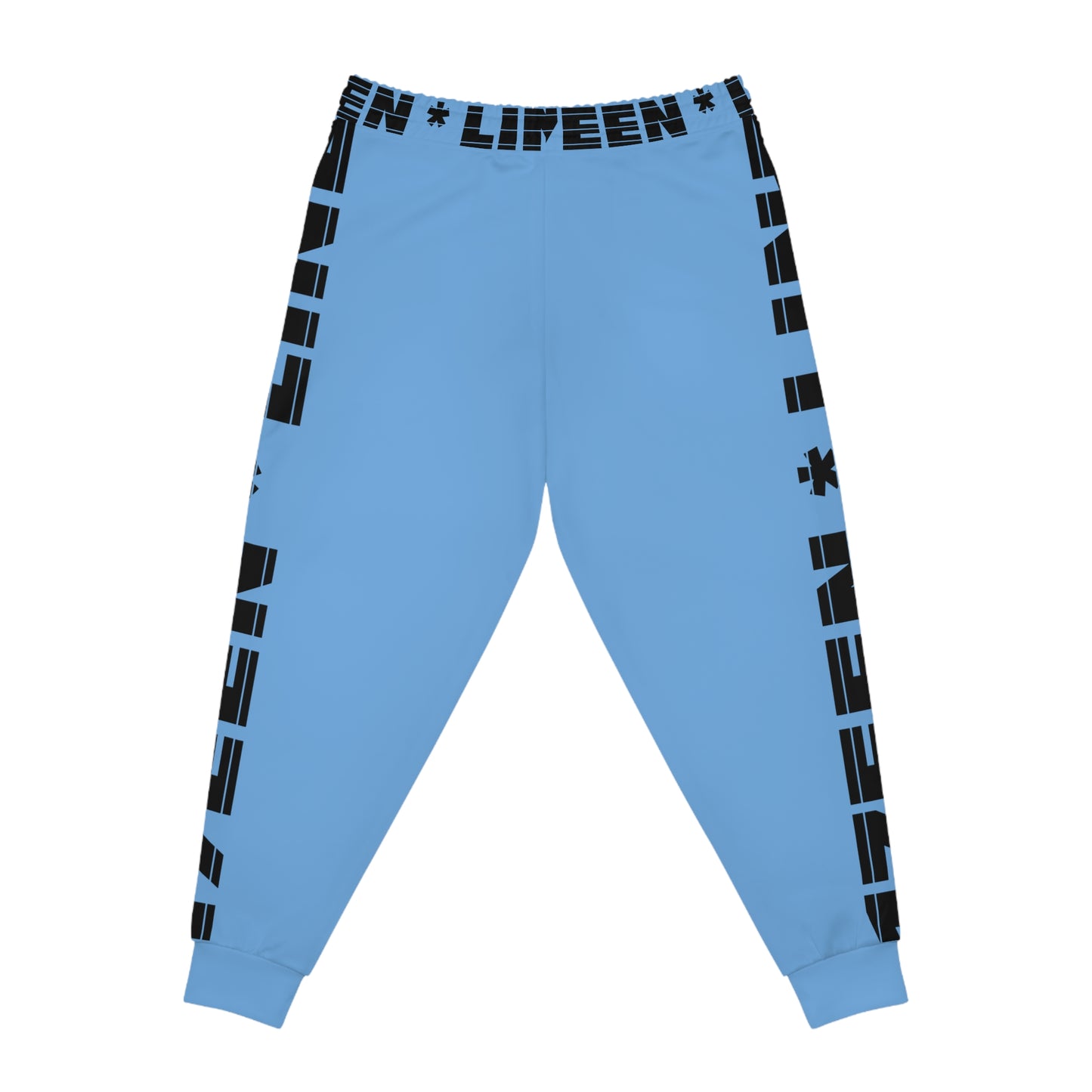 17een Line Unisex Blue Gray Athletic Joggers
