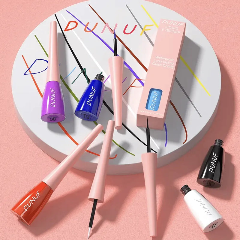 12 Pieces Color Waterproof Eyeliner Pencil - IVORYNN