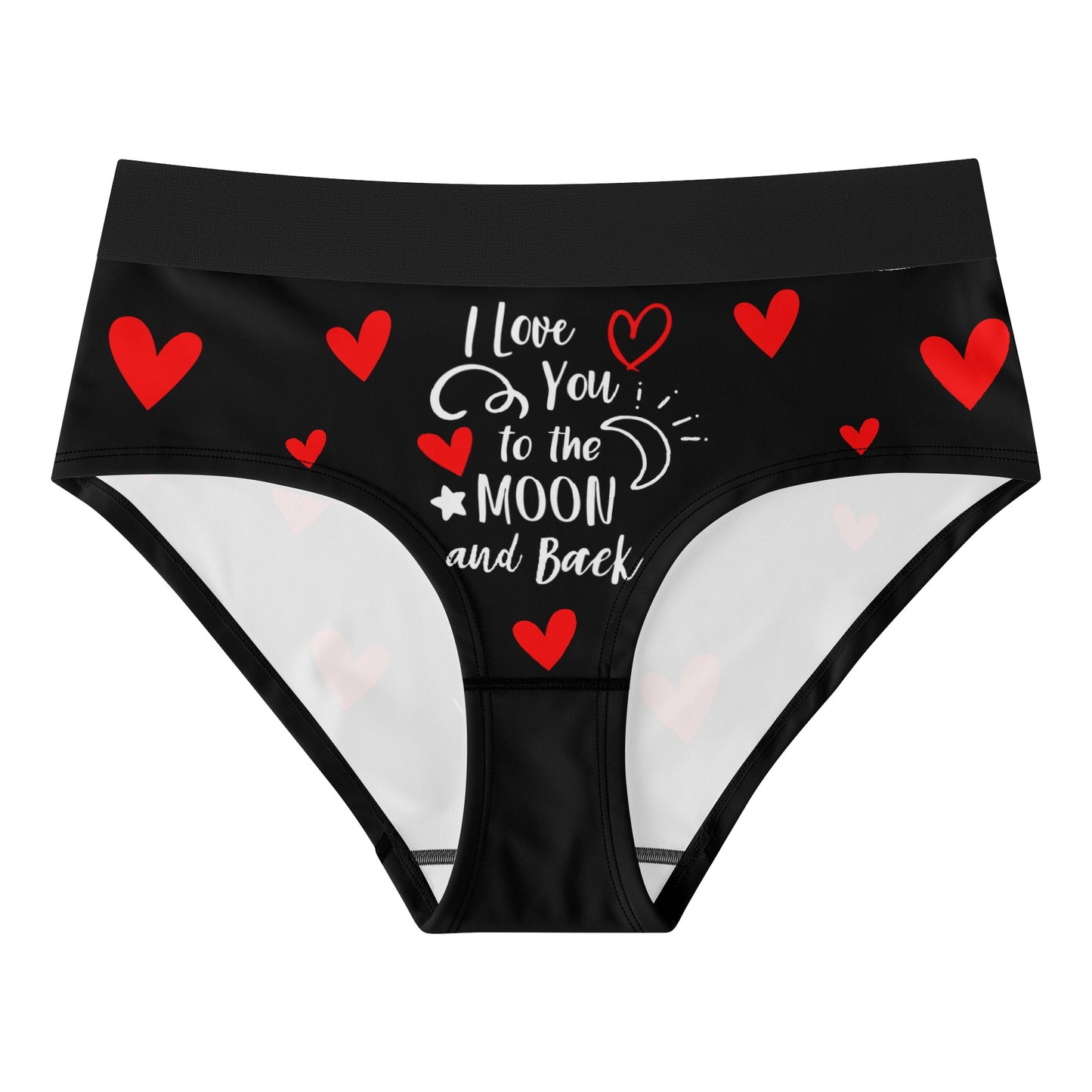 I Love you Womens Mid Waisted Briefs