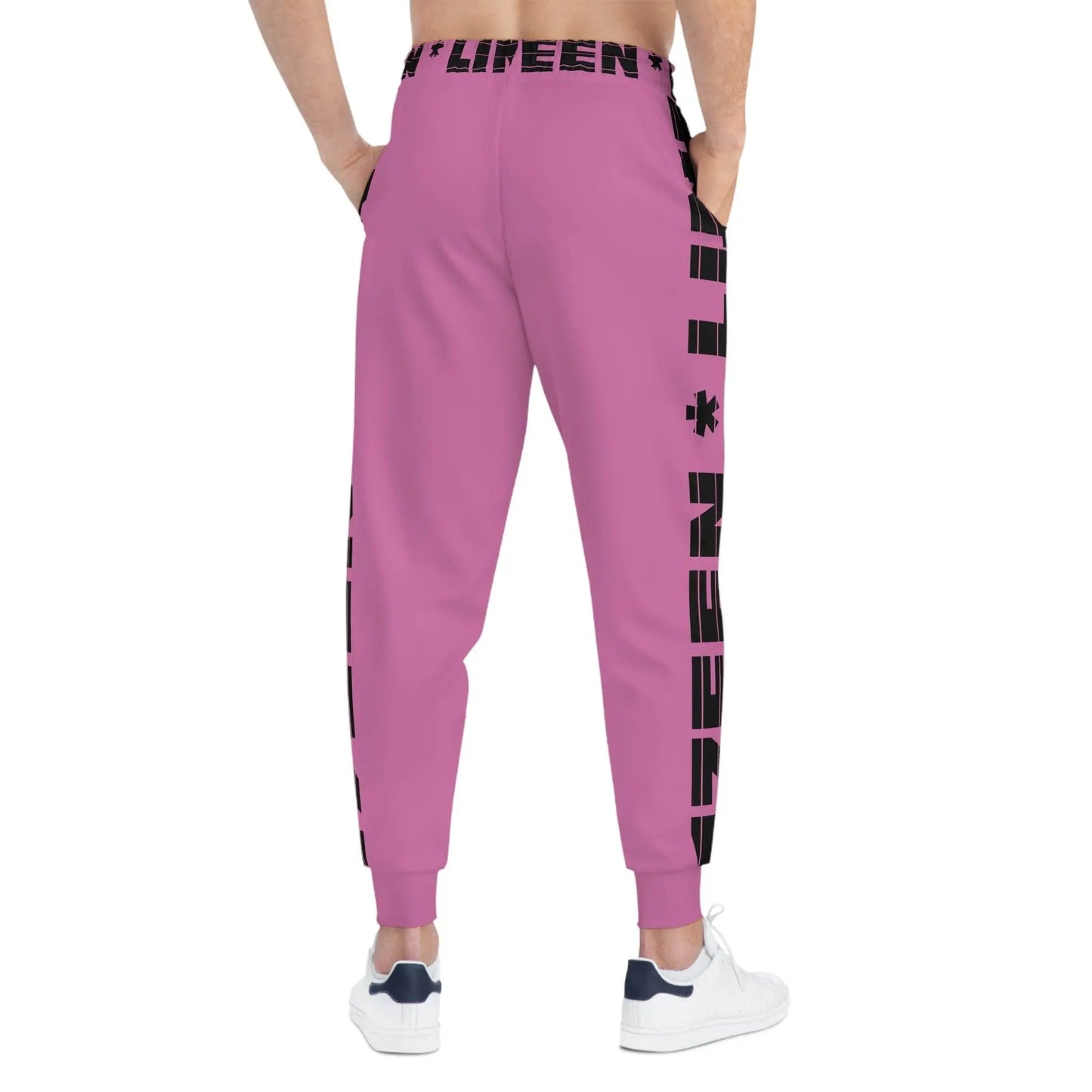 17een Line Unisex Pink Athletic Joggers - IVORYNN
