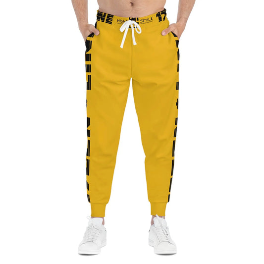 17een Line Unisex Yellow Athletic Joggers - IVORYNN