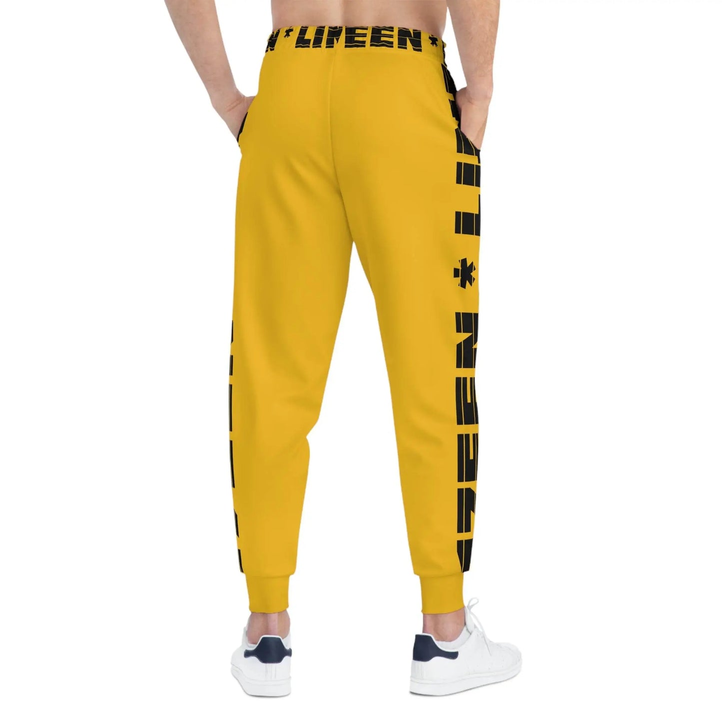 17een Line Unisex Yellow Athletic Joggers - IVORYNN
