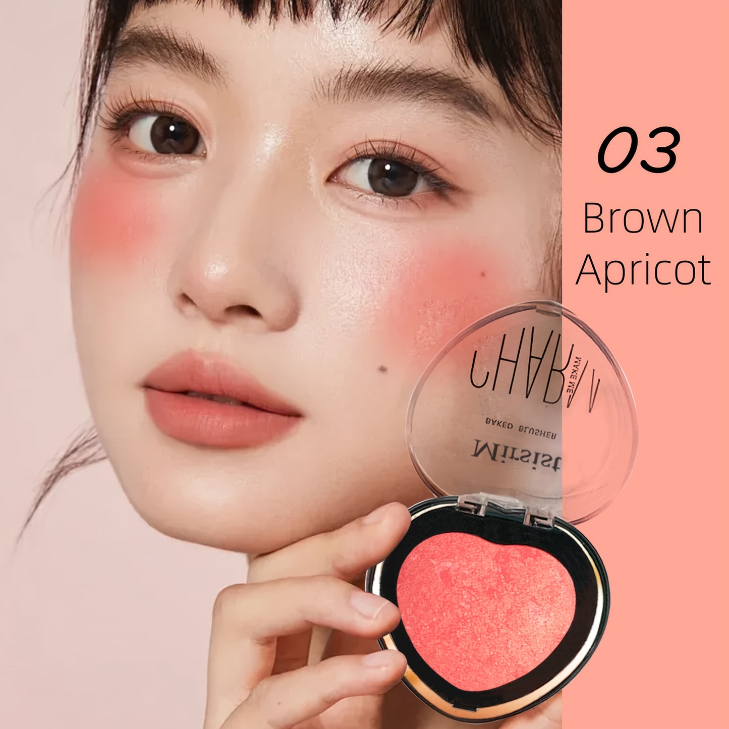 Heart Shaped luxury Soft Blush