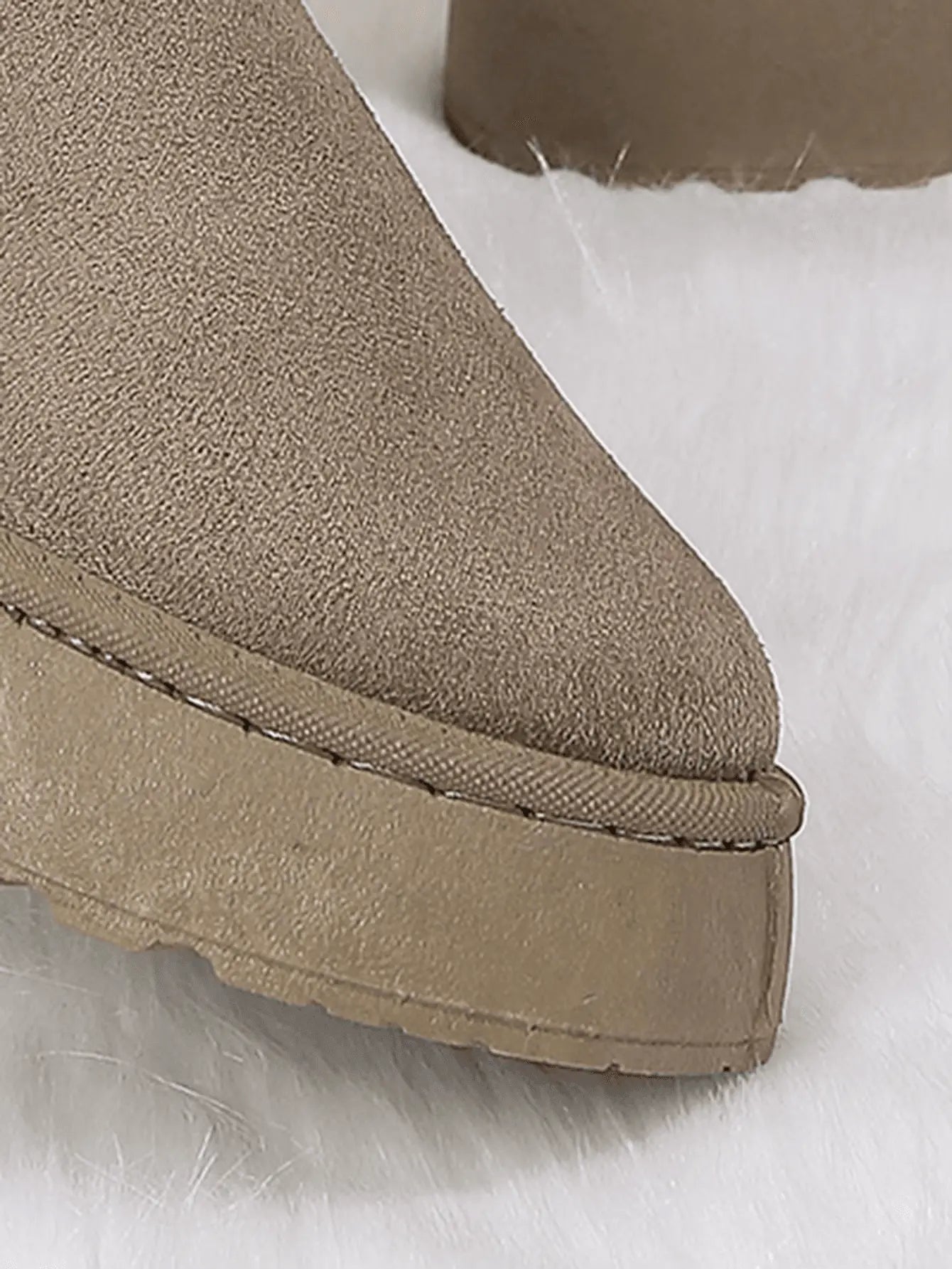 2PCS Cozy Height Increasing Ankle Thick-Soled Boots - IVORYNN