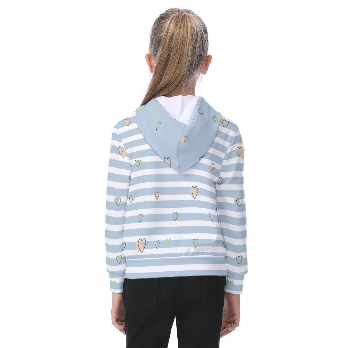 Huuu! Oversized Kids Gray Blue Hoodie