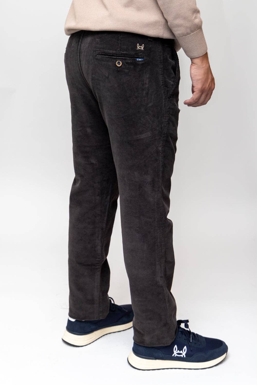 Men's Premium Chocolate Brown Corduroy Pants: Comfortable Stretch Cotton, Classic Fit