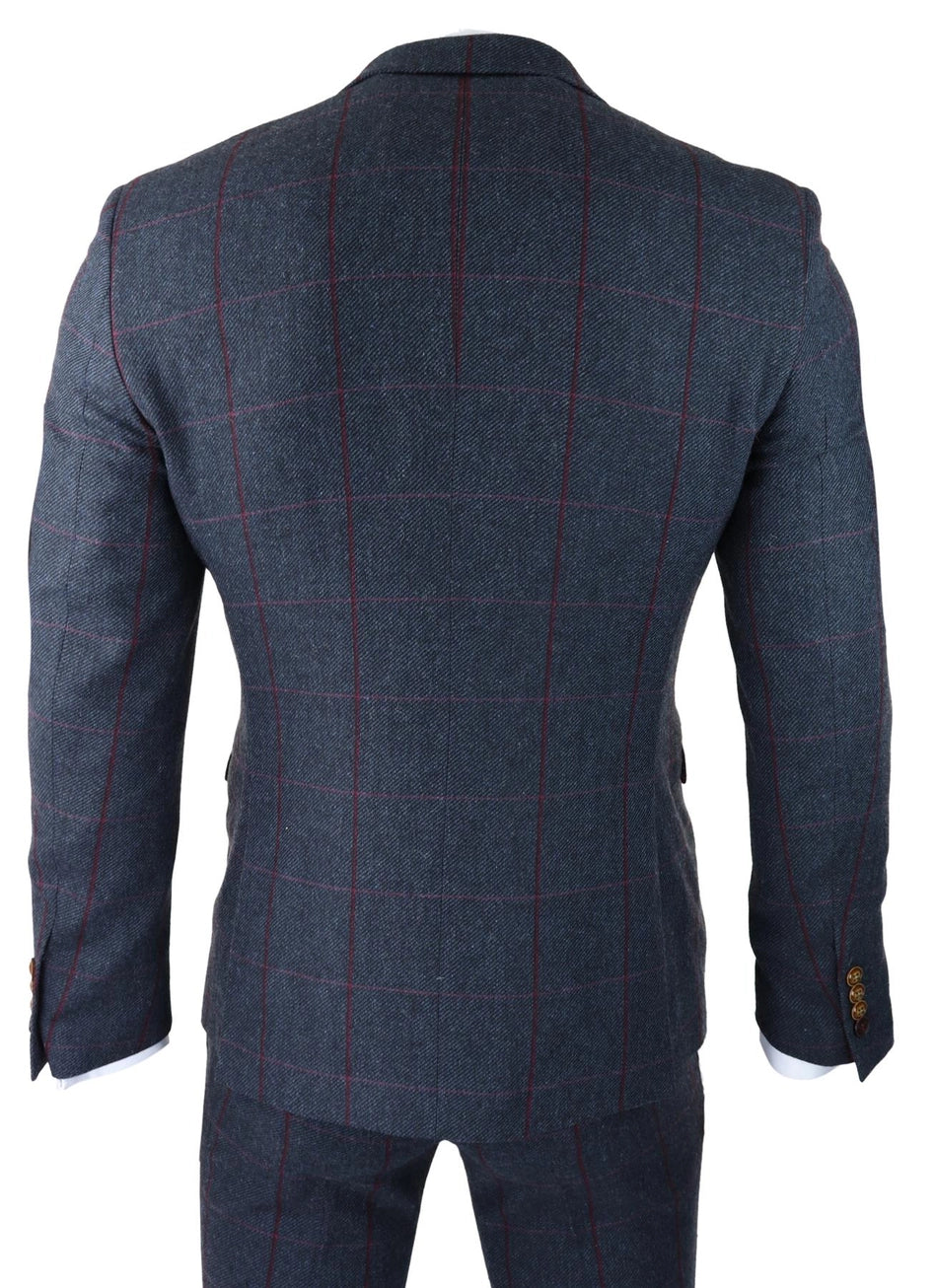 Herringbone Tweed Suit 3 Piece 1920s Tailored Fit