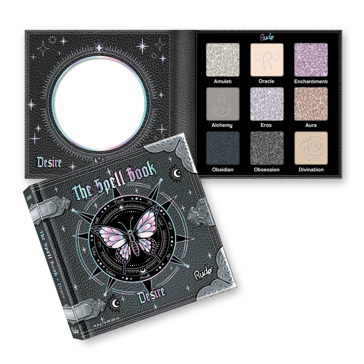 The Spell Book Smooth Blendable Eyeshadow Palette: Enchanting Shimmers & Bewitching Dark Hues