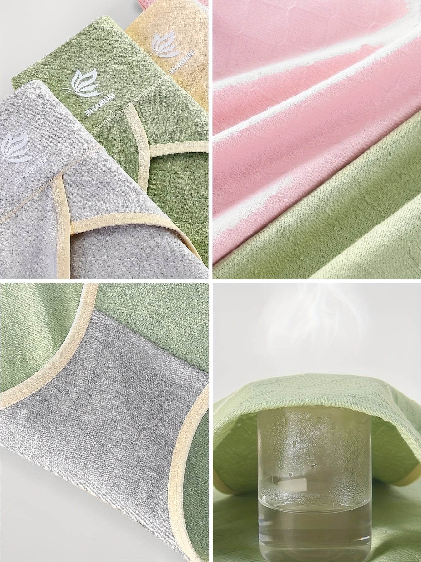 8 Pieces Cotton High-Waist Sexy Breathable Stretch Briefs - IVORYNN