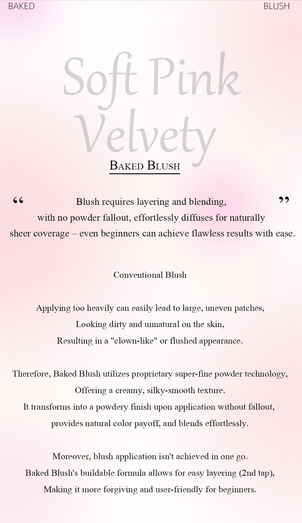Heart Shaped luxury Soft Blush