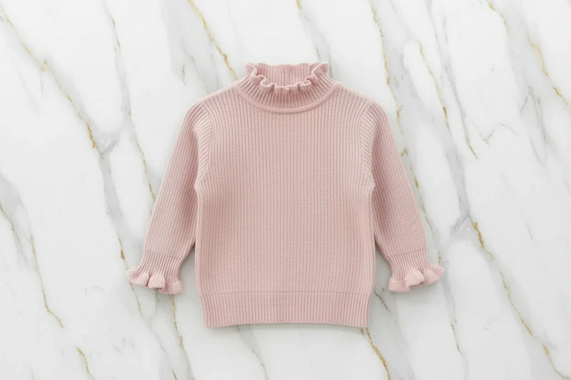 سويتر وردي مبطن - منظر أمامي