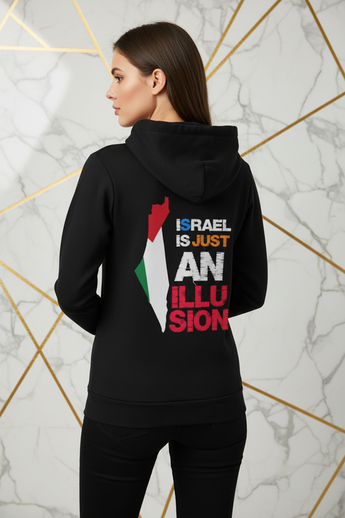 هودي أسود منظر خلفي أنثوي