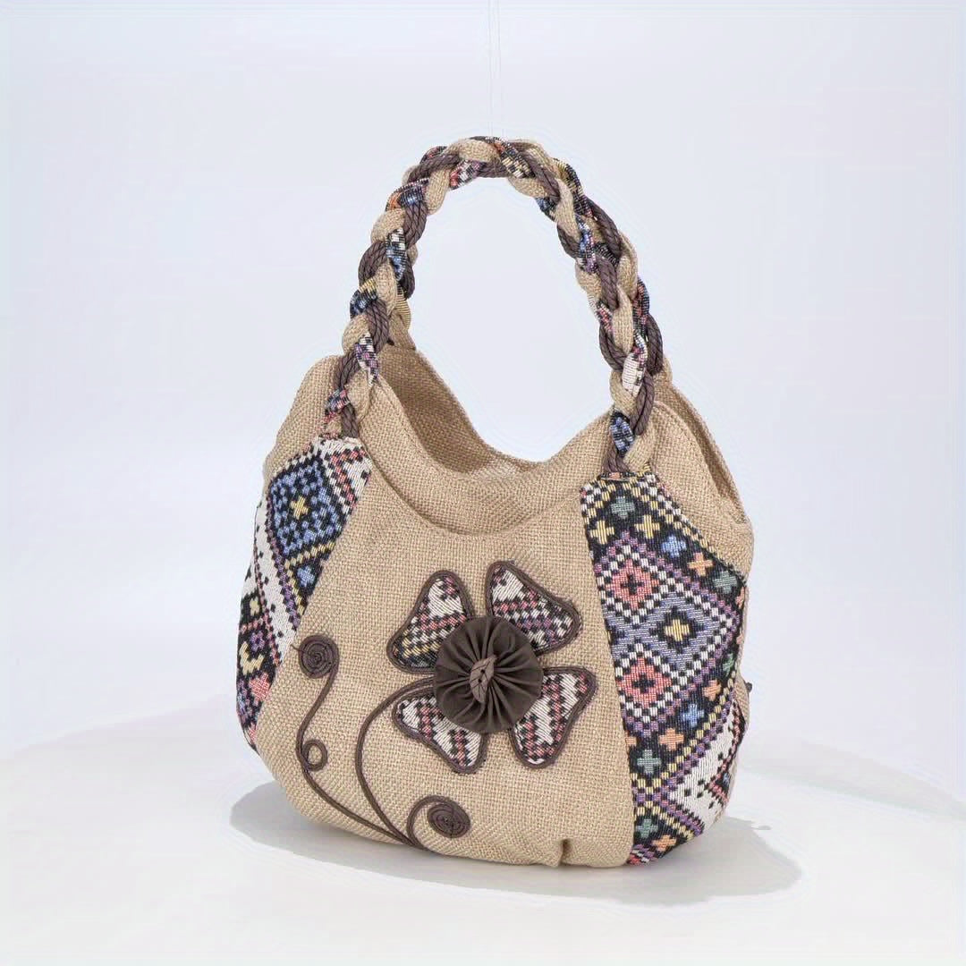 Vintage Floral Embroidered Bohemian Handbag
