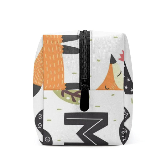 ABCD PU Cosmetic Bag - White - IVORYNN