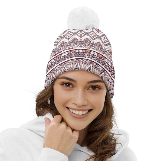 Adornment Bobble Beanie Hat - IVORYNN