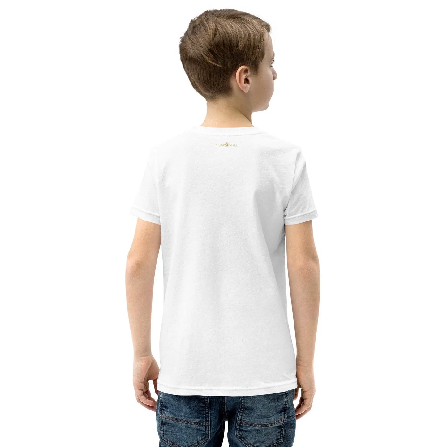 Belly Laugh Youth Short Sleeve Green and white T-Shirt - IVORYNN