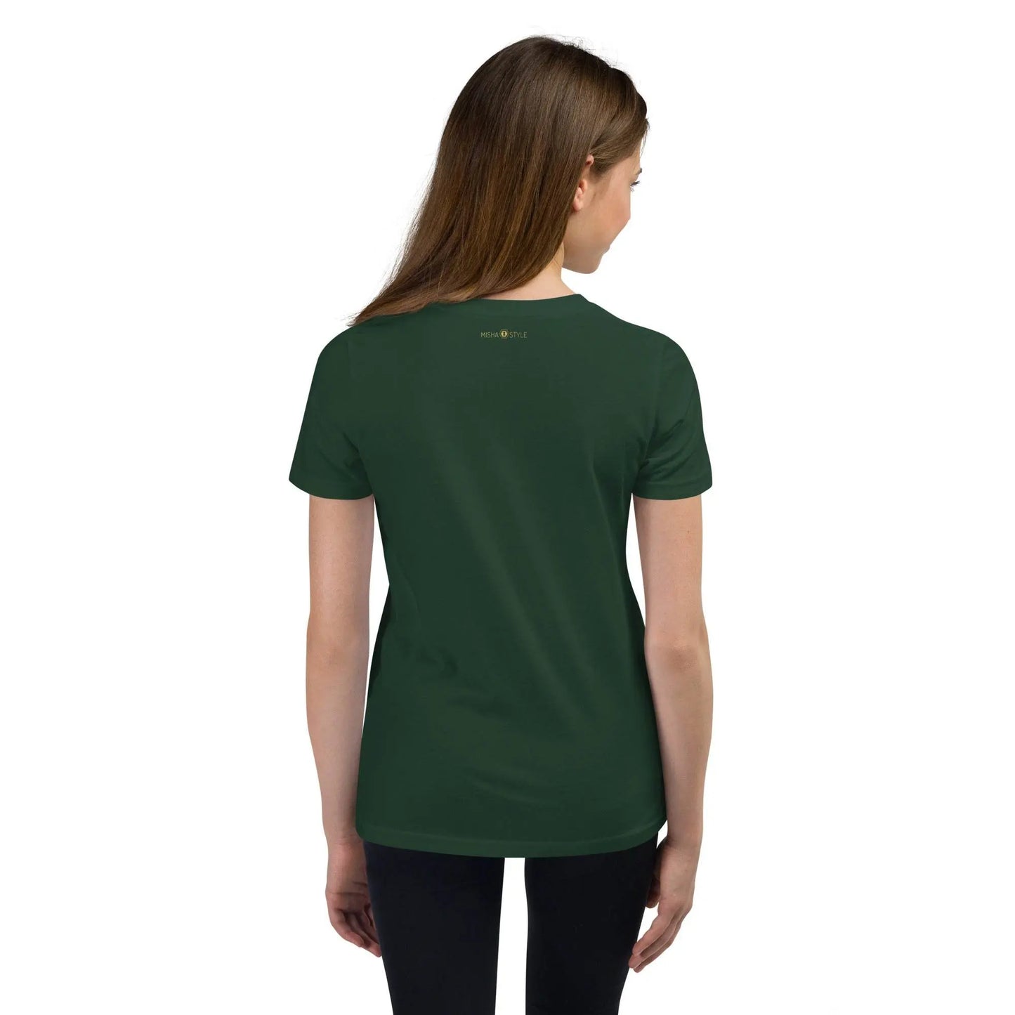 Belly Laugh Youth Short Sleeve Green and white T-Shirt - IVORYNN