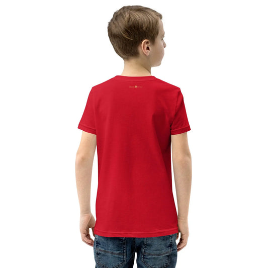 Belly Laugh Youth Short Sleeve Three Red T-Shirt - IVORYNN