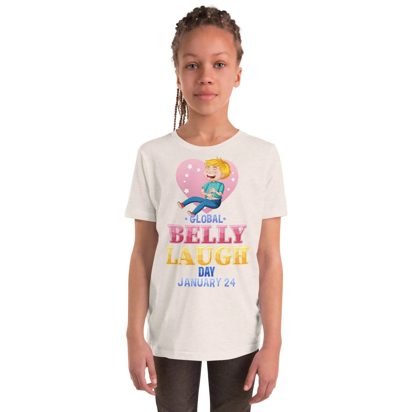 Belly Laugh Youth Short Sleeve Yellow's T-Shirt - IVORYNN