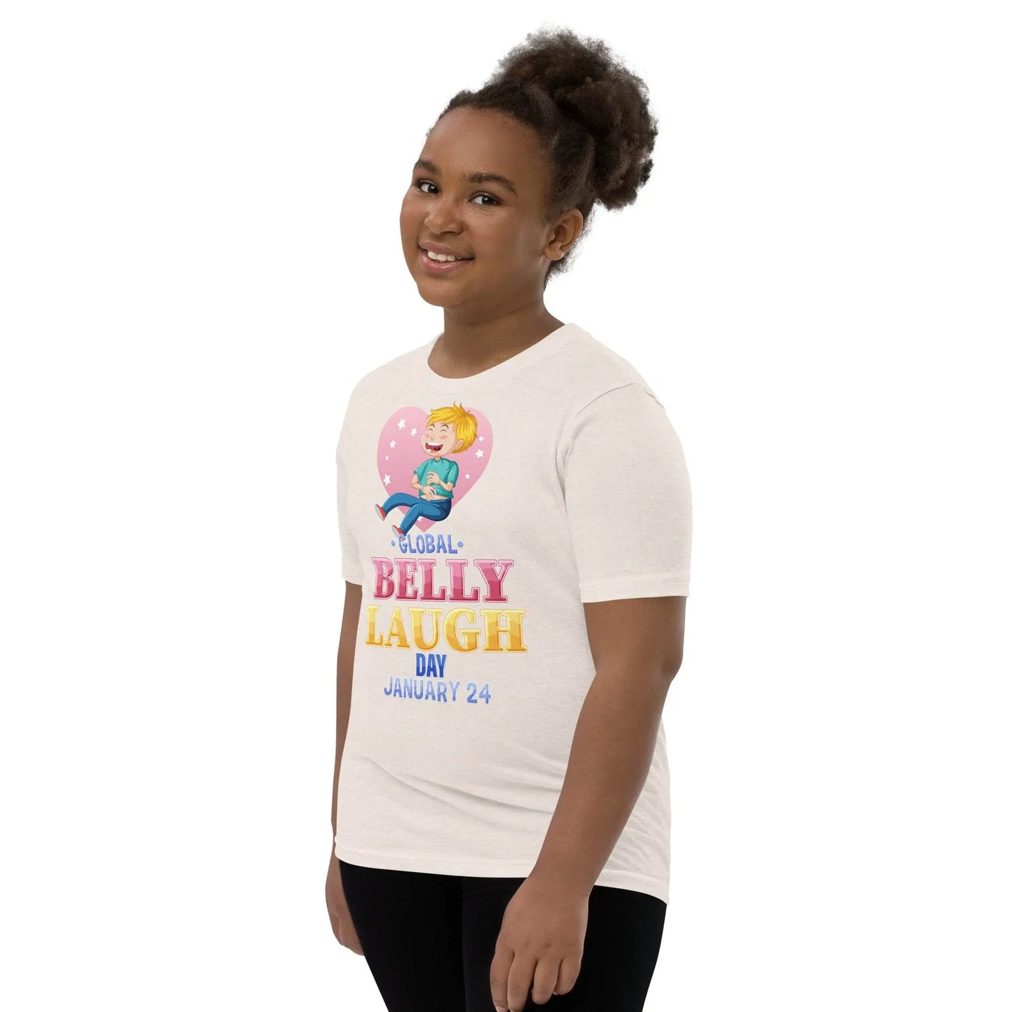 Belly Laugh Youth Short Sleeve Yellow's T-Shirt - IVORYNN