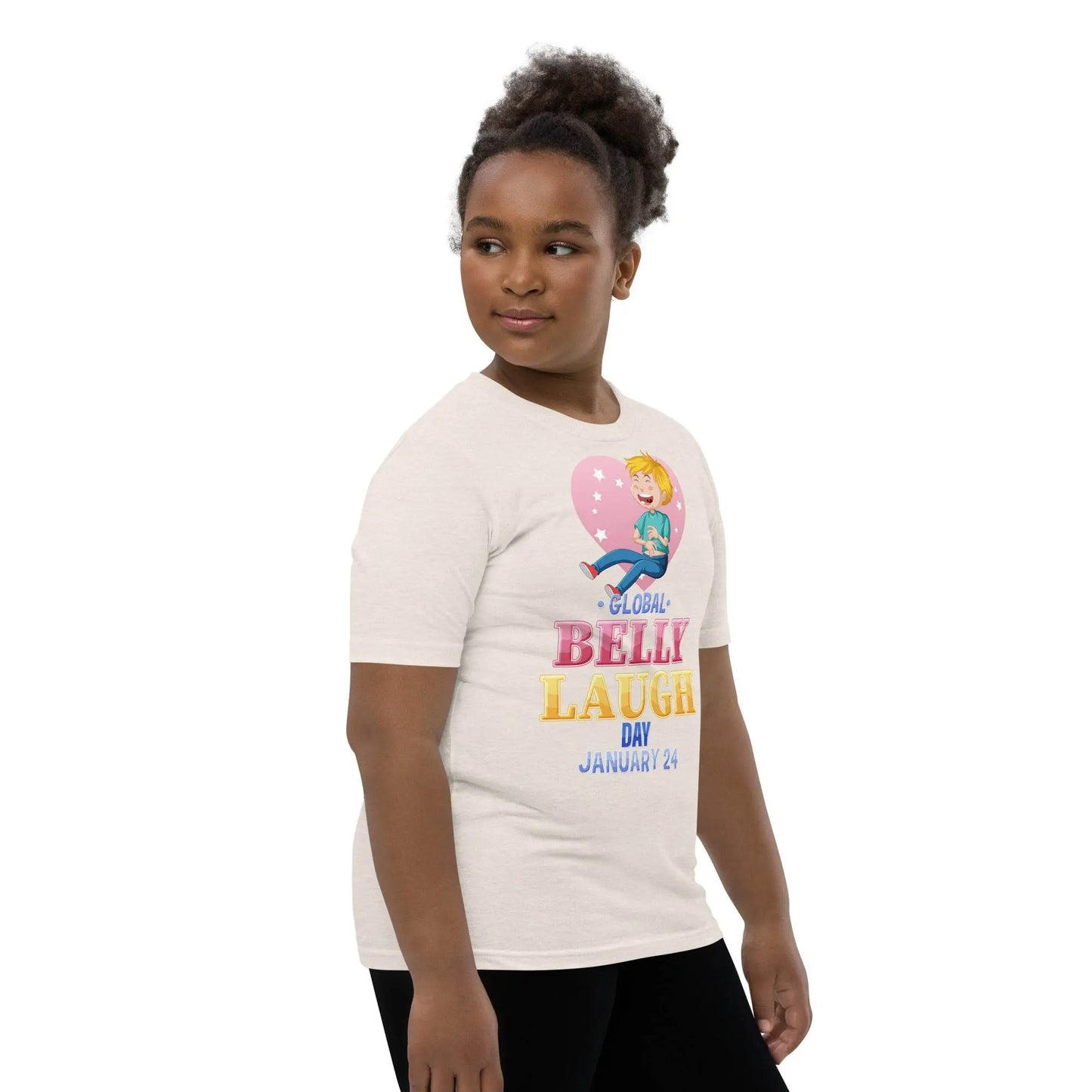 Belly Laugh Youth Short Sleeve Yellow's T-Shirt - IVORYNN