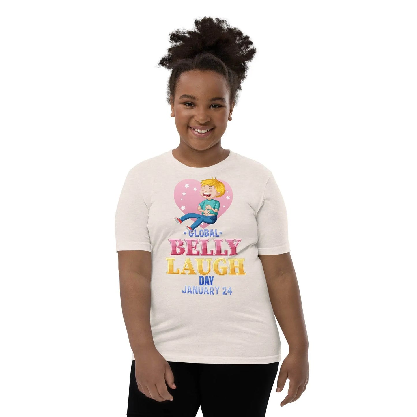 Belly Laugh Youth Short Sleeve Yellow's T-Shirt - IVORYNN