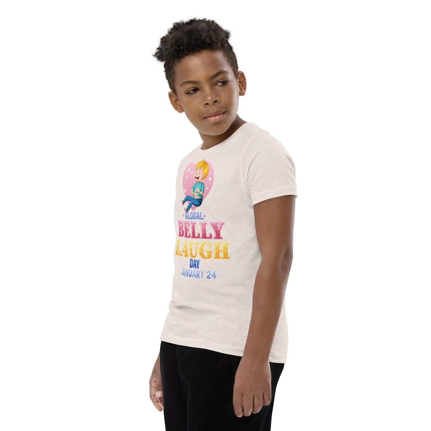 Belly Laugh Youth Short Sleeve Yellow's T-Shirt - IVORYNN