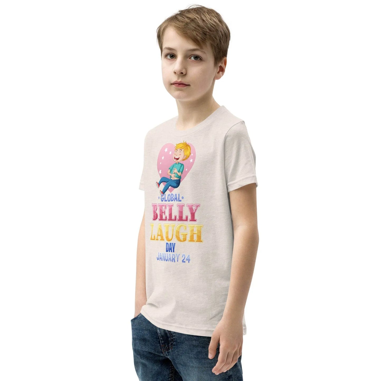 Belly Laugh Youth Short Sleeve Yellow's T-Shirt - IVORYNN