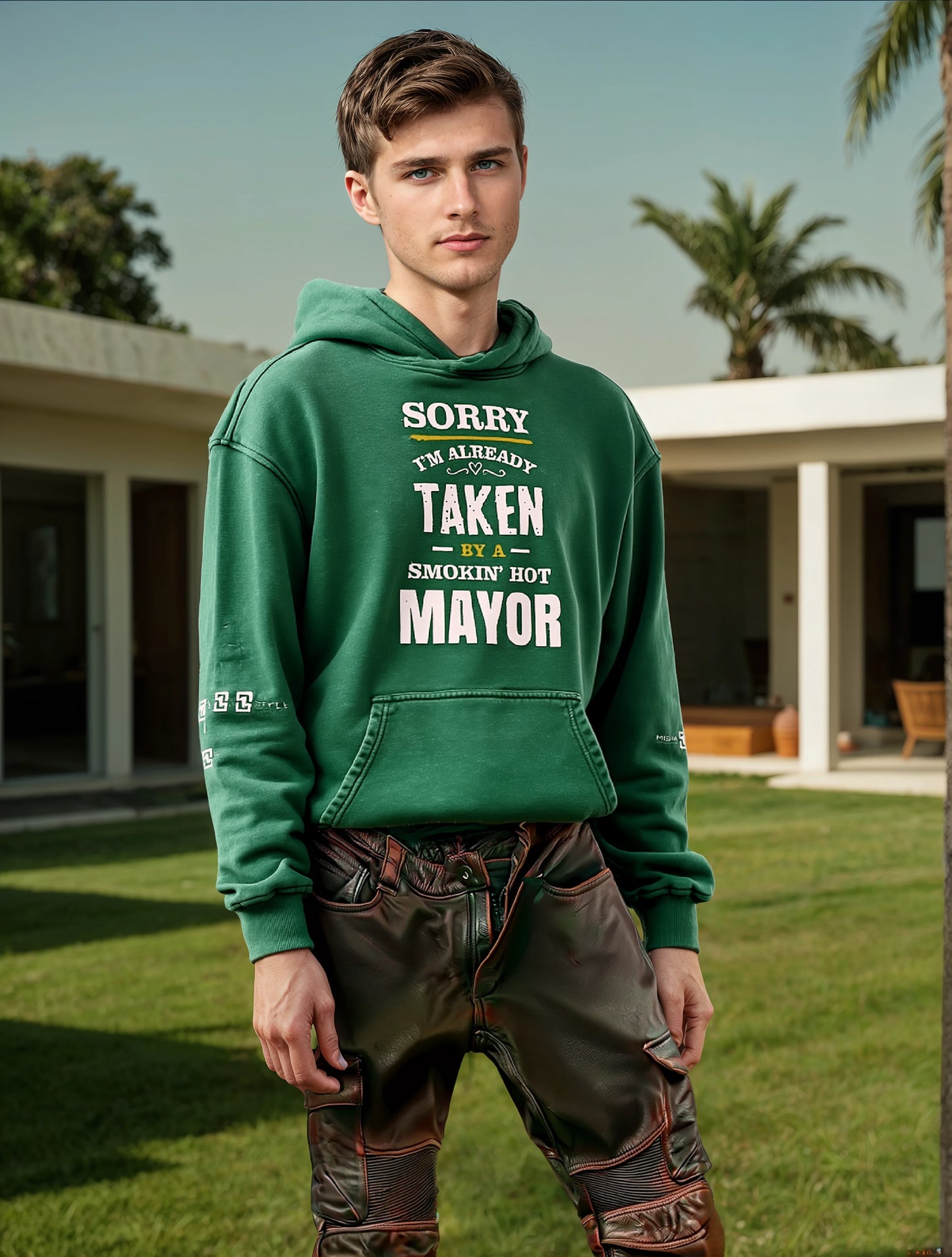 Super Heavyweight Faded Cactus Green Hoodie