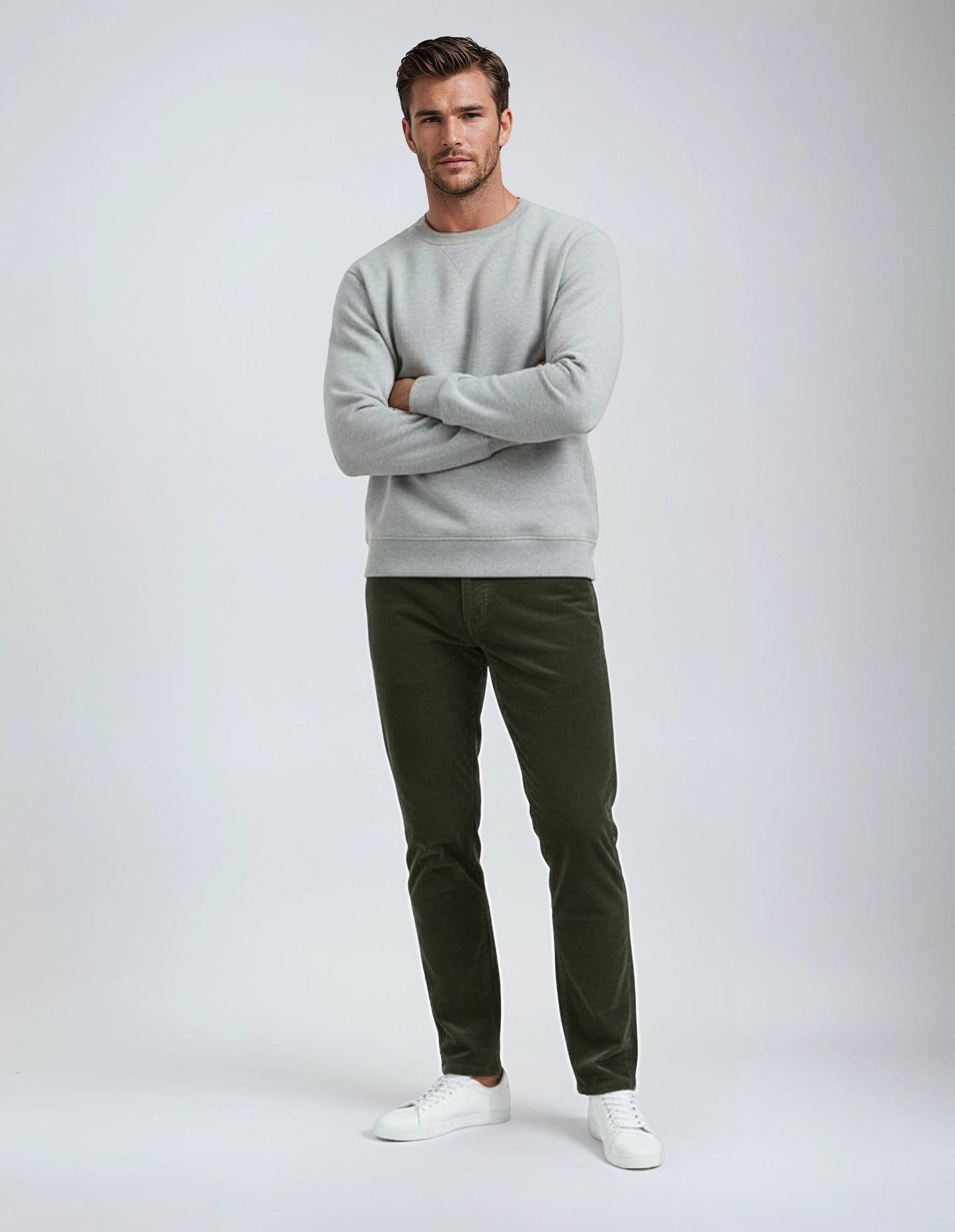 Soft Stretch Classic Hunting Green Corduroy Pants