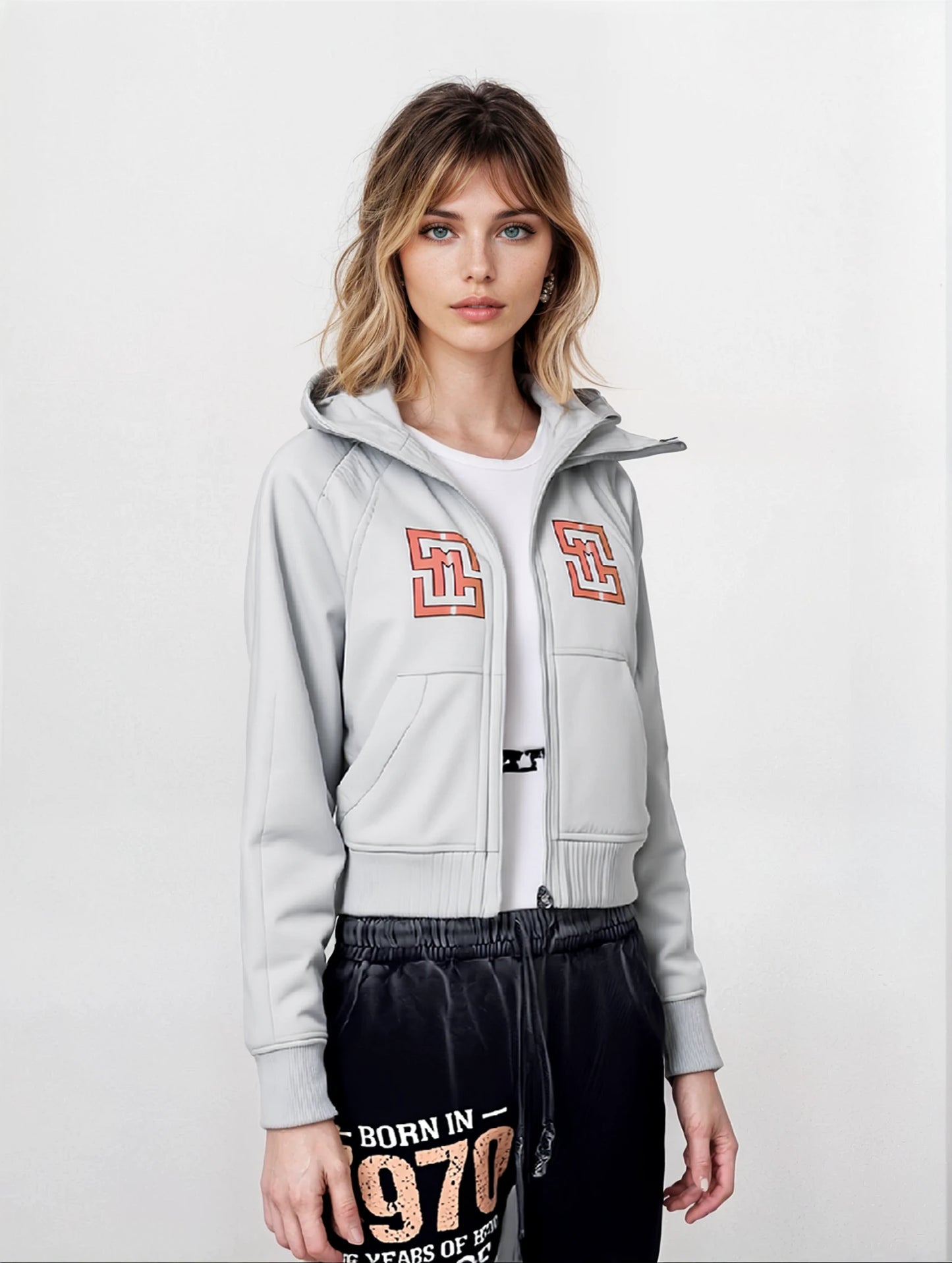 COWT Cropped Zip-Through Sweatshirt