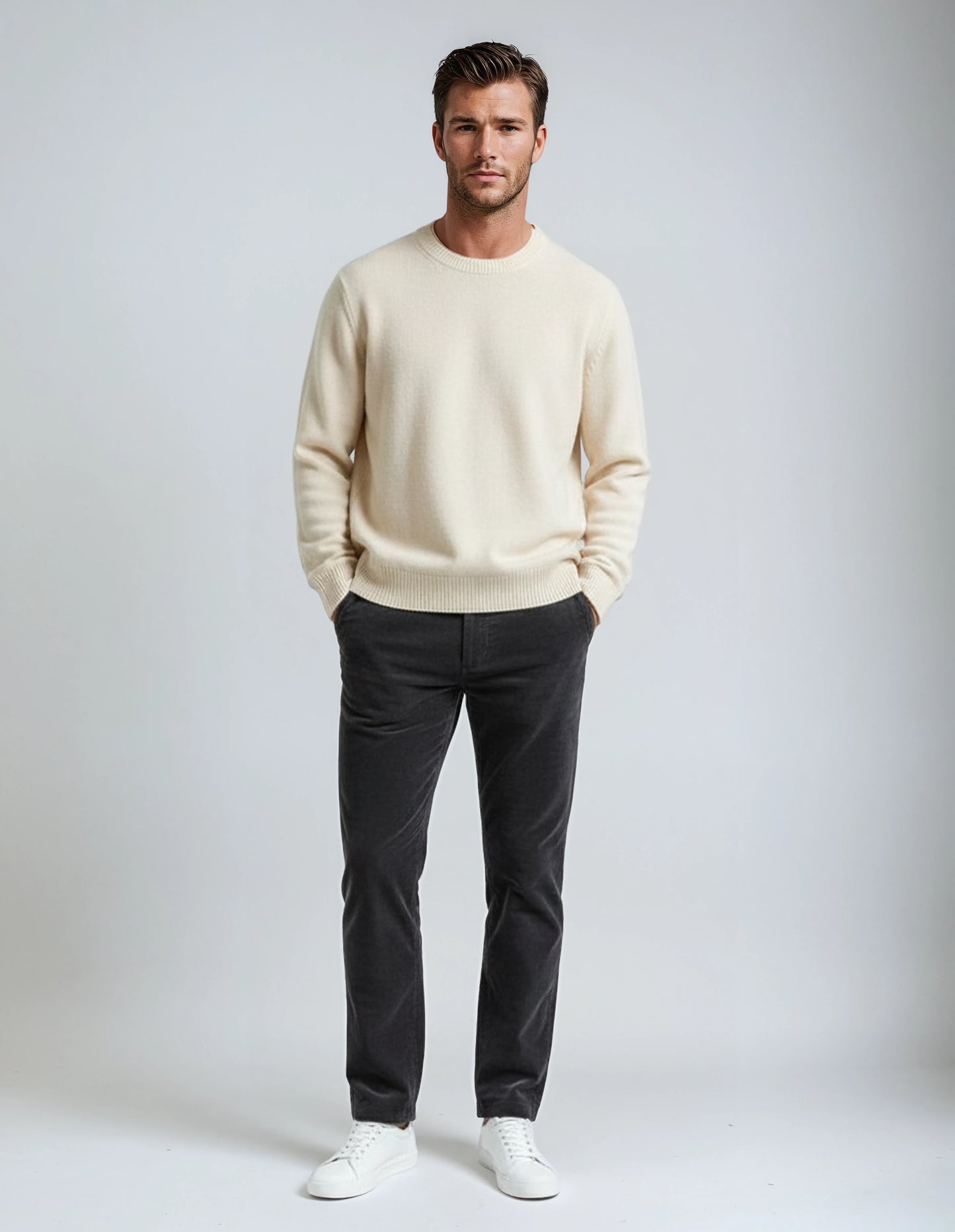 Soft Stretch Classic Brown Corduroy Pants