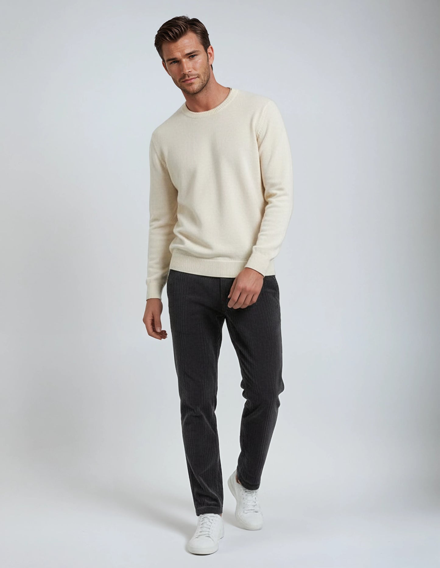 Soft Stretch Classic Brown Corduroy Pants