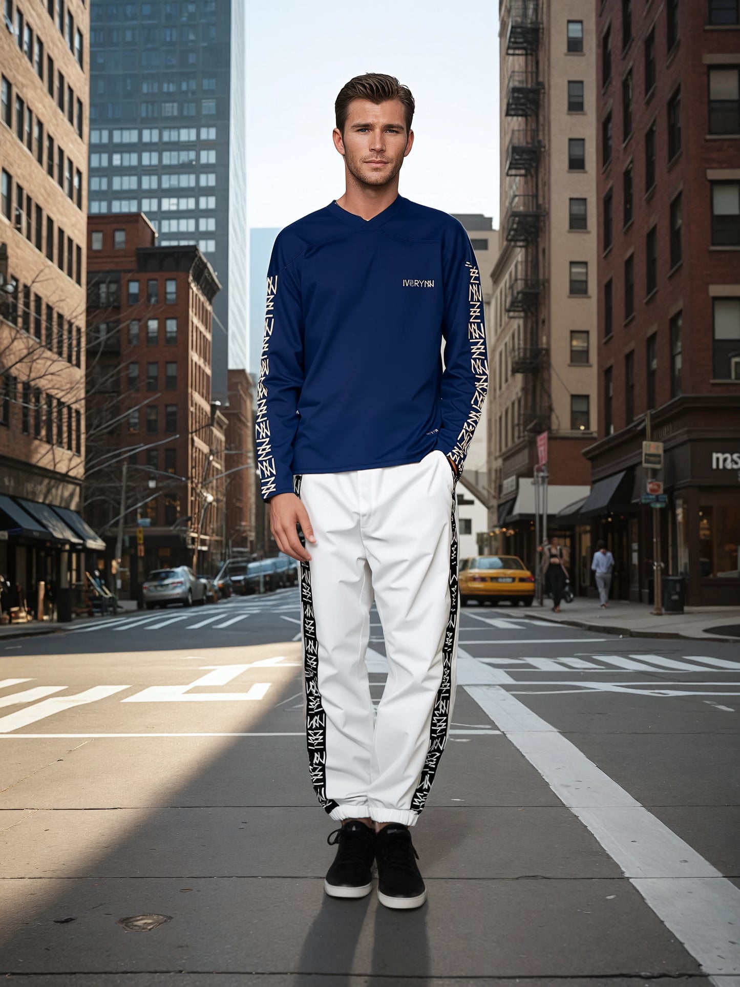 IVORYNN Men Comfortable Luxuy Whie Track Pants