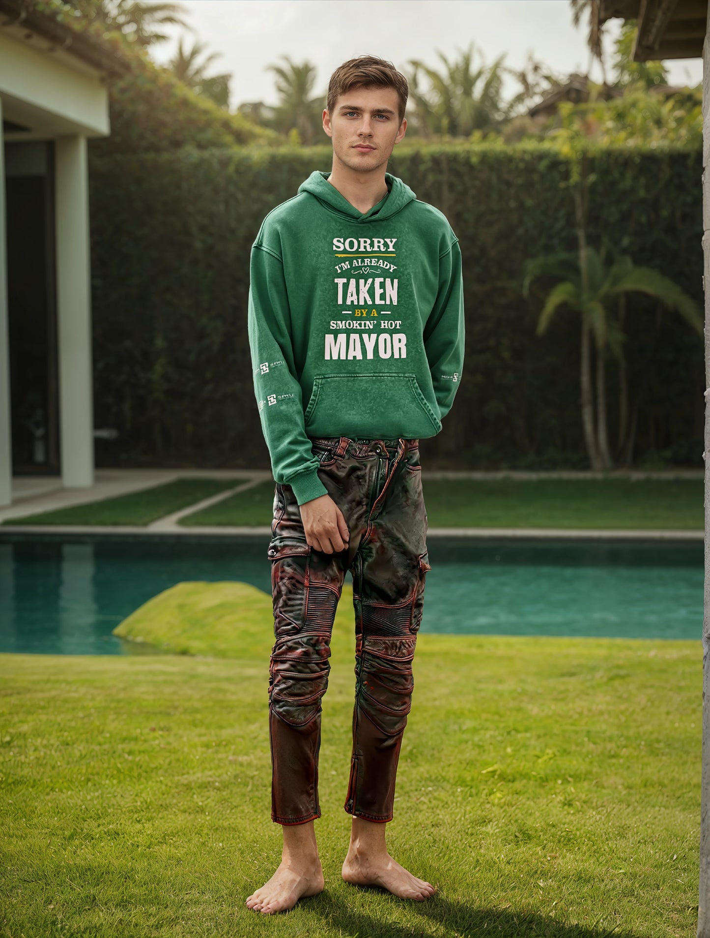 Super Heavyweight Faded Cactus Green Hoodie