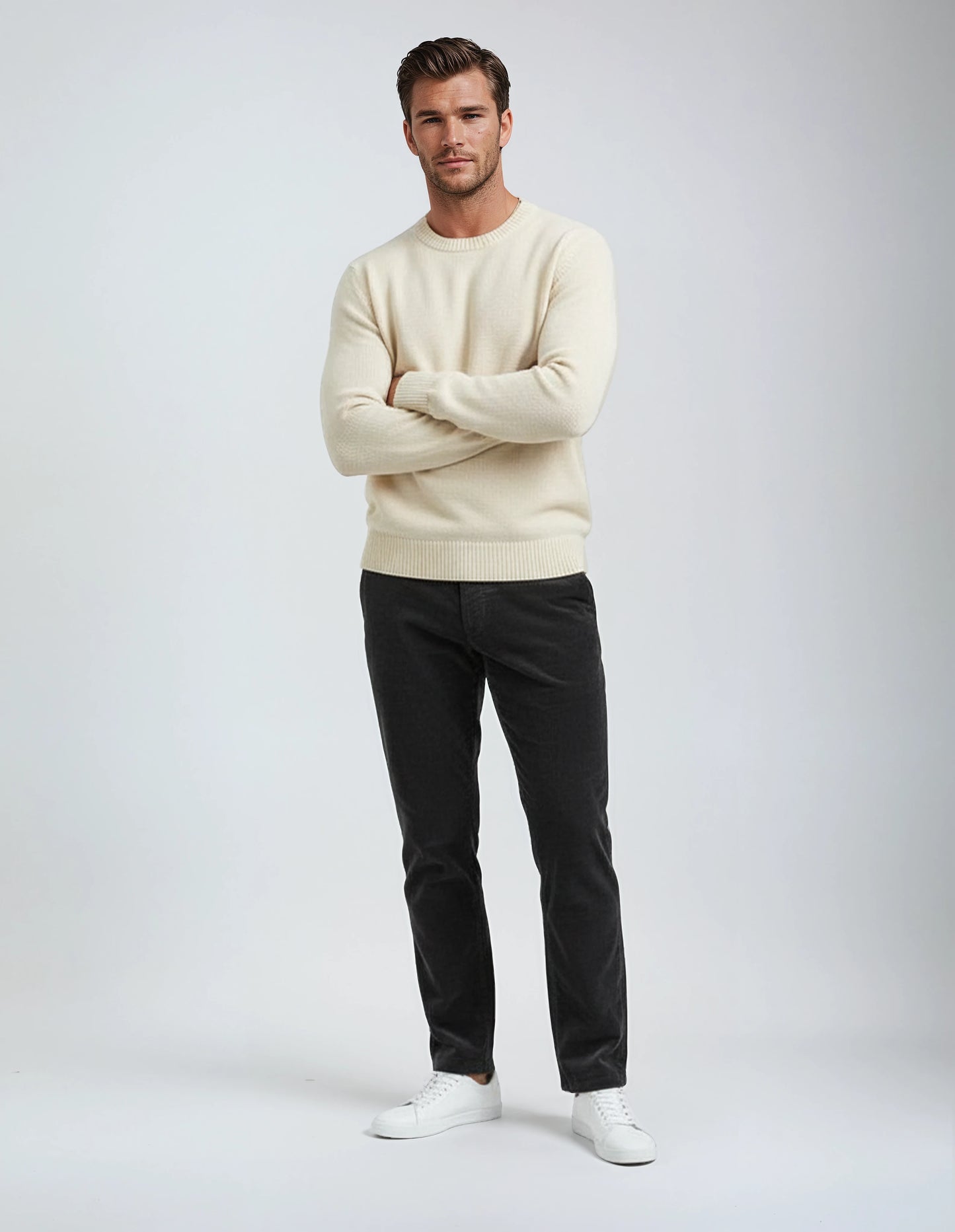 Soft Stretch Classic Brown Corduroy Pants