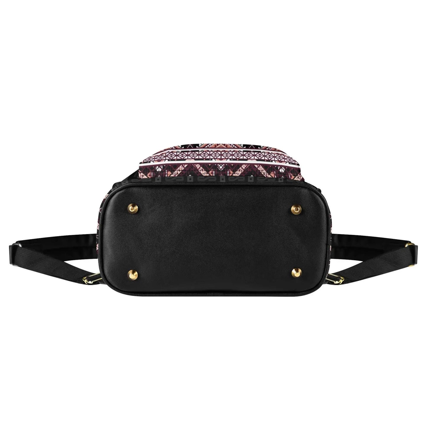 COCBC PU Luxury Black Leather Backpack - IVORYNN