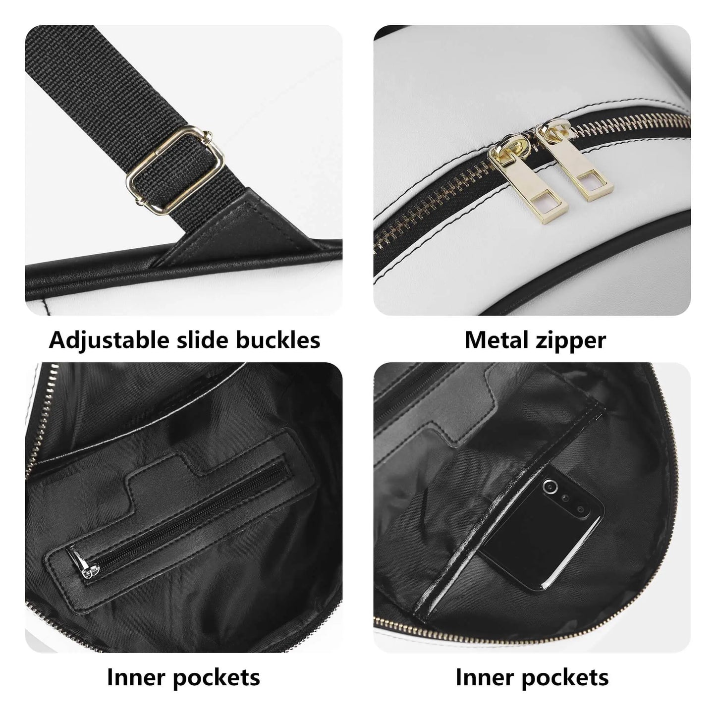 COCBC PU Luxury Leather Backpack - IVORYNN