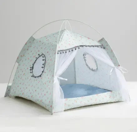 Cat Tent Cat Cat House Enclosed Pet Bed - IVORYNN