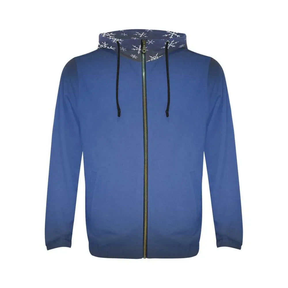 Classic Zip Azure Blue Hoodie - IVORYNN