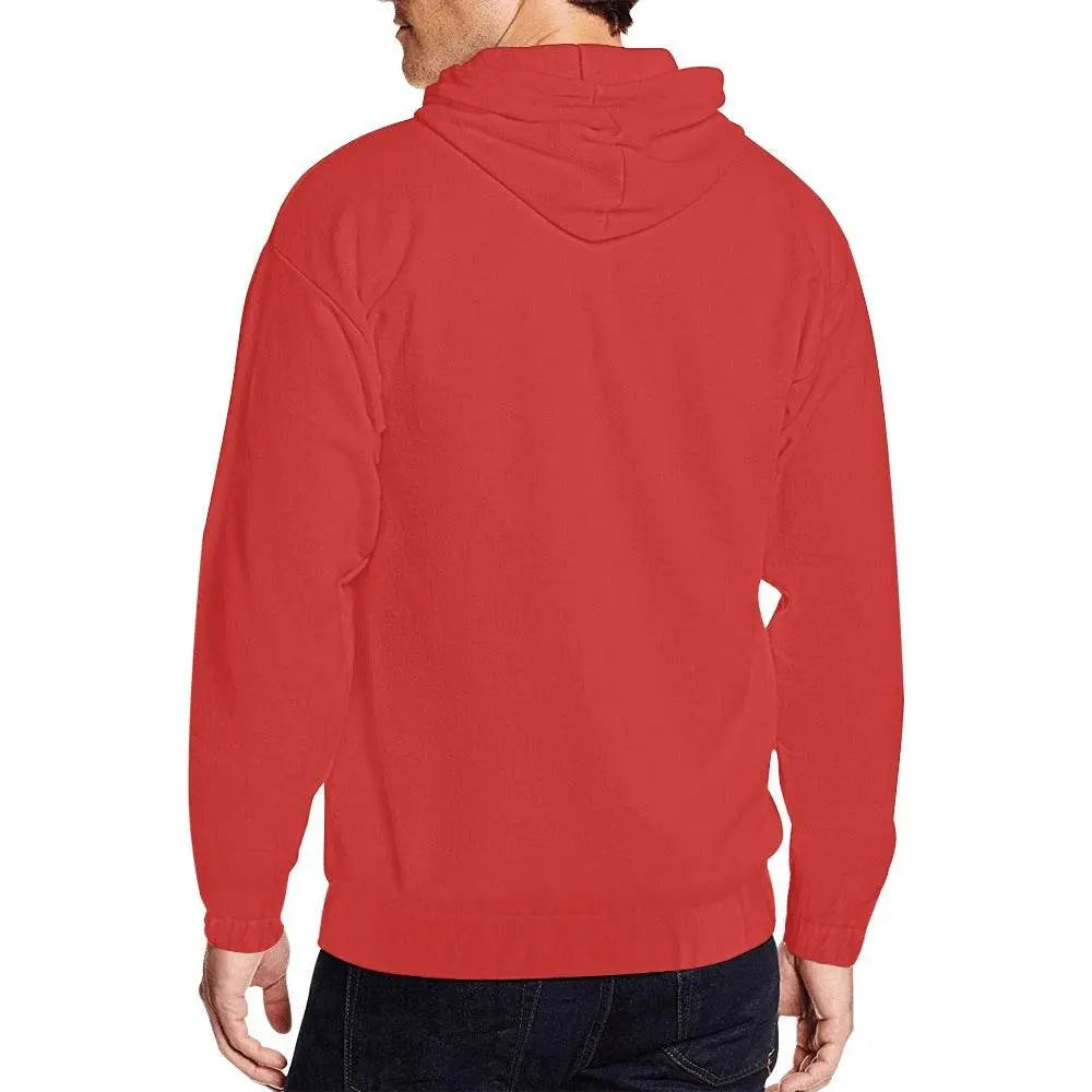 Classic Zip Red Hoodie - IVORYNN