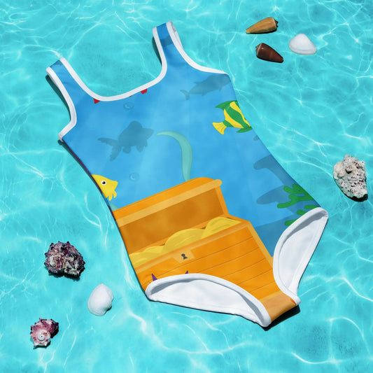 Comfortable Fit Deep Fade Kids Swimsuit - IVORYNN