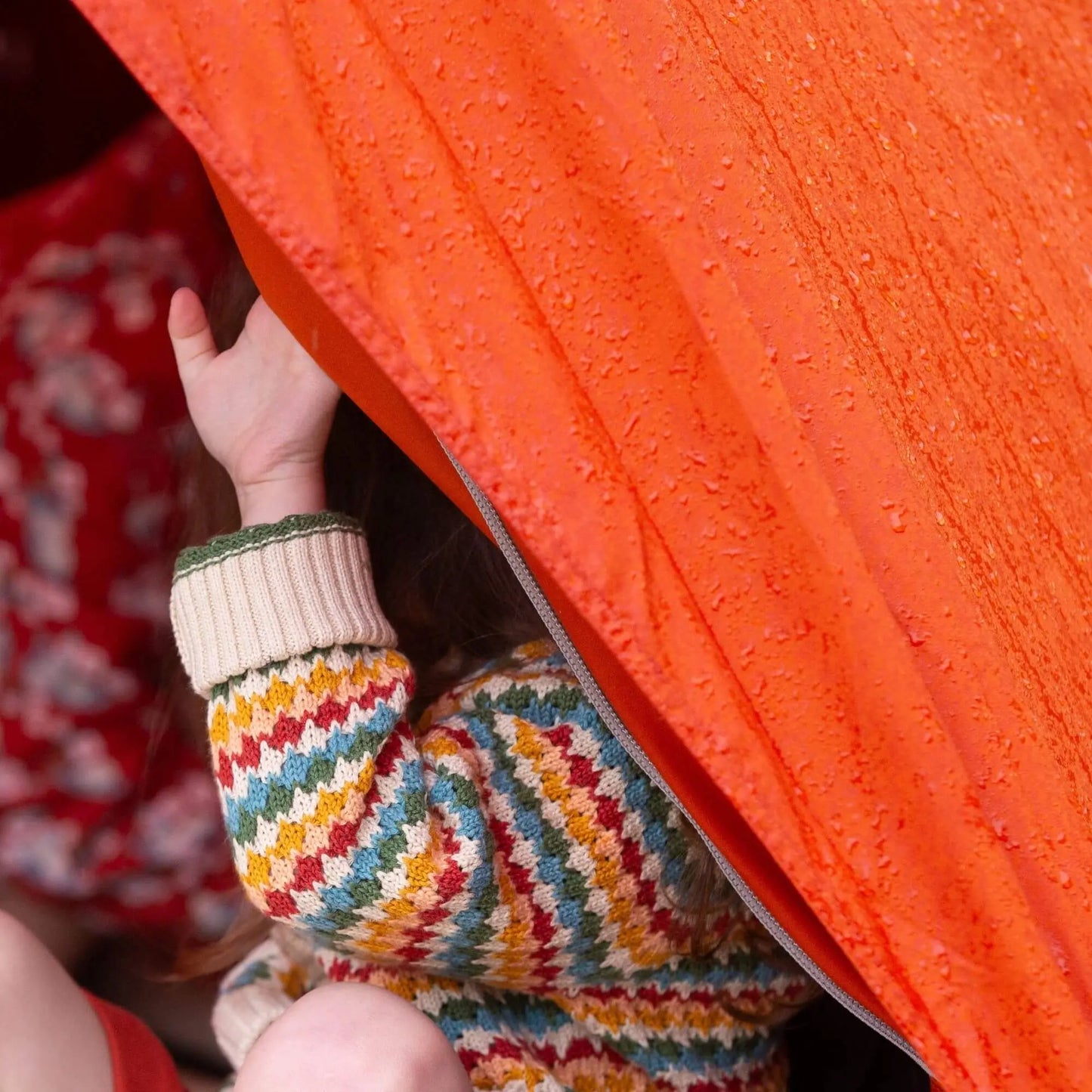 Cozy Organic Cotton Rainbow Days Knitted Cardigan for Infants & Kids