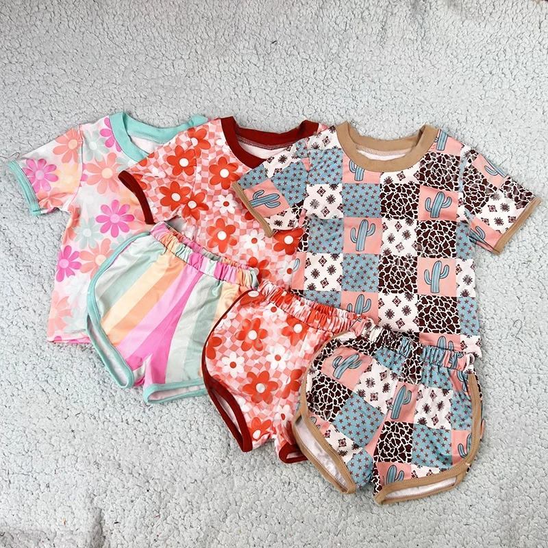 Two Piece Toddler Girls Bamboo Fabric Outfit