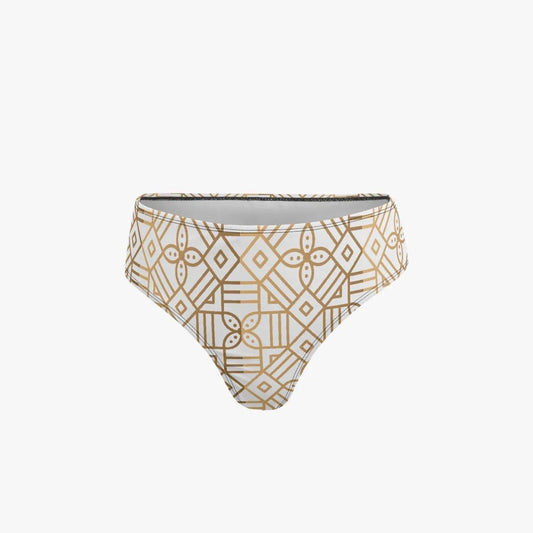 Decoration Two-Piece Tankini Swimsuit - White - IVORYNN