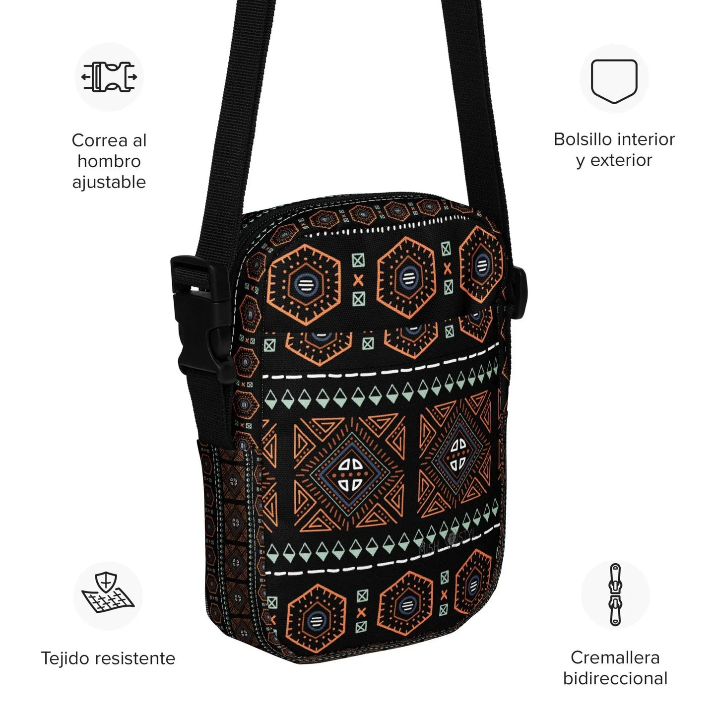 Decoration Utility crossbody Black bag - IVORYNN