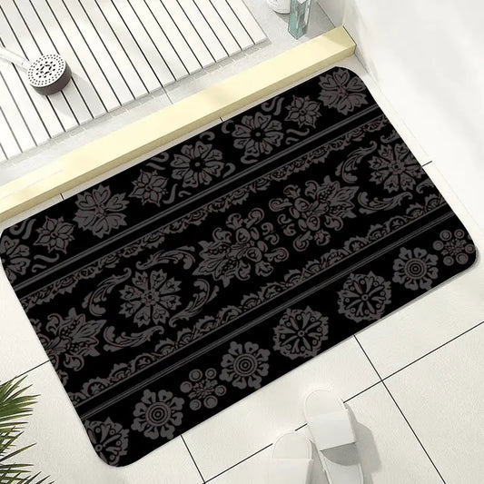 Diatom Mud Mat Diatomite Bath Black Mat - IVORYNN